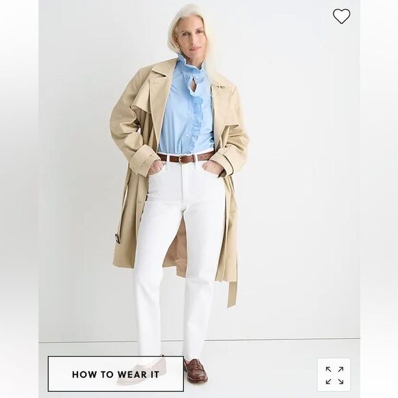 J. Crew Slim boyfriend jean in white* - Picture 2 of 7